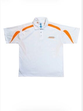 NCAA Tennessee Volunteers Vols White Polo with Orange Accents Size Large